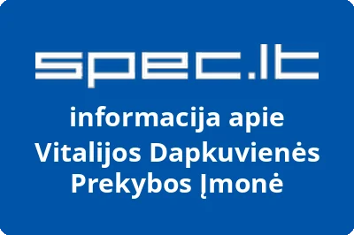 Vitalijos Dapkuvienės prekybos įmonė