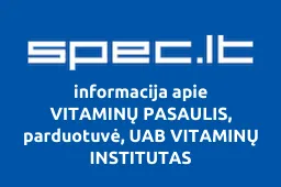 VITAMINŲ PASAULIS, parduotuvė, UAB VITAMINŲ INSTITUTAS