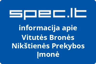 Vitutės Bronės Nikštienės Prekybos Įmonė