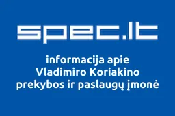 Vladimiro Koriakino prekybos ir paslaugų įmonė | spec.lt