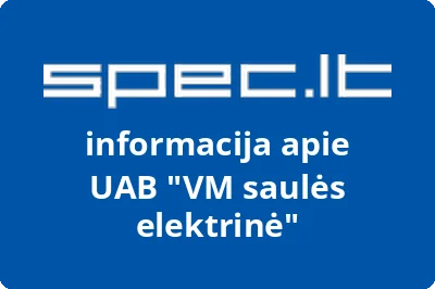 VM saulės elektrinė, UAB | spec.lt