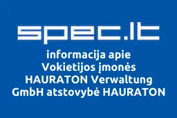 Vokietijos įmonės HAURATON Verwaltung GmbH atstovybė HAURATON Lietuva | spec.lt