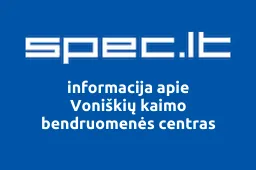 Voniškių kaimo bendruomenės centras | spec.lt