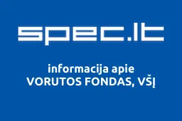 VORUTOS FONDAS, VŠĮ | spec.lt