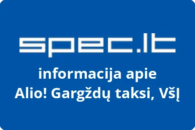 Alio Gargždų taksi, VŠĮ