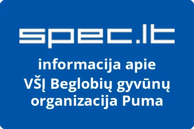 Beglobių gyvūnų organizacija Puma, VŠĮ