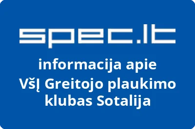 Greitojo plaukimo klubas Sotalija, VŠĮ