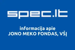 JONO MEKO FONDAS, VŠĮ | spec.lt