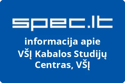 Kabalos studijų centras, VŠĮ