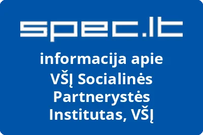 Socialinės partnerystės institutas, VŠĮ