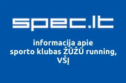 sporto klubas ŽŪŽŪ running, VŠĮ | spec.lt