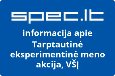 Tarptautinė eksperimentinė meno akcija, VŠĮ