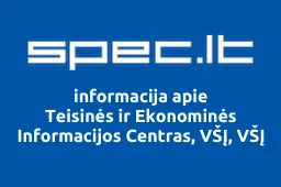 Teisinės ir Ekonominės Informacijos Centras, VŠĮ, VŠĮ | spec.lt