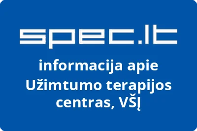 Užimtumo terapijos centras, VŠĮ | spec.lt