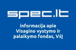 Visagino vystymo ir palaikymo fondas, VšĮ | spec.lt