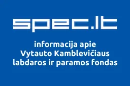 Vytauto Kamblevičiaus labdaros ir paramos fondas | spec.lt