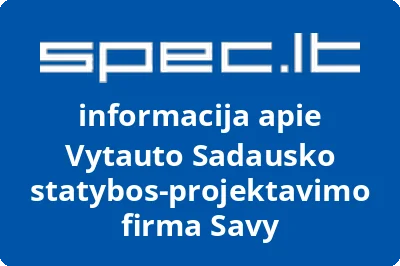 Vytauto Sadausko statybos-projektavimo firma Savy