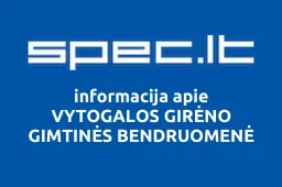 VYTOGALOS GIRĖNO GIMTINĖS BENDRUOMENĖ iliustracija