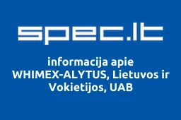 WHIMEX-ALYTUS, Lietuvos ir Vokietijos, UAB | spec.lt
