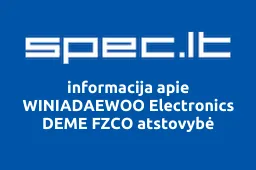 WINIADAEWOO Electronics DEME FZCO atstovybė | spec.lt