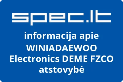 WINIADAEWOO Electronics DEME FZCO atstovybė
