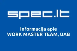 WORK MASTER TEAM, UAB | spec.lt