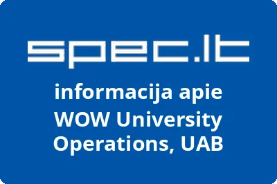 WOW University Operations, UAB | spec.lt