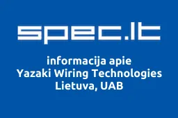 Yazaki Wiring Technologies Lietuva, UAB | spec.lt