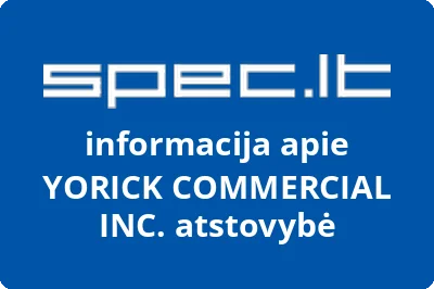 YORICK COMMERCIAL INC. atstovybė | spec.lt