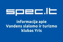 Vandens slalomo ir turizmo klubas Yris | spec.lt