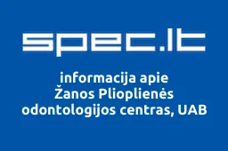 Žanos Plioplienės odontologijos centras, UAB | spec.lt