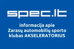 Zarasų automobilių sporto klubas AKSELERATORIUS | spec.lt