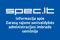 Zarasų rajono savivaldybės administracijos Imbrado seniūnija | spec.lt
