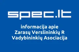 Zarasų Verslininkių R Vadybininkių Asociacija | spec.lt
