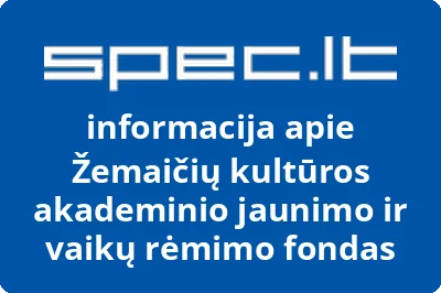 Žemaičių kultūros akademinio jaunimo ir vaikų rėmimo fondas