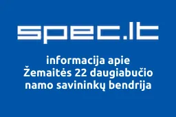 Žemaitės 22 daugiabučio namo savininkų bendrija | spec.lt