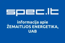 ŽEMAITIJOS ENERGETIKA, UAB | spec.lt