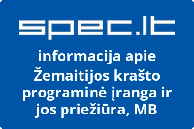 Žemaitijos krašto programinė įranga ir jos priežiūra, MB