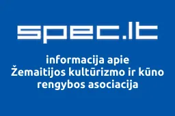 Žemaitijos kultūrizmo ir kūno rengybos asociacija | spec.lt