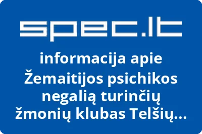 Žemaitijos psichikos negalią turinčių žmonių klubas Telšių atjauta