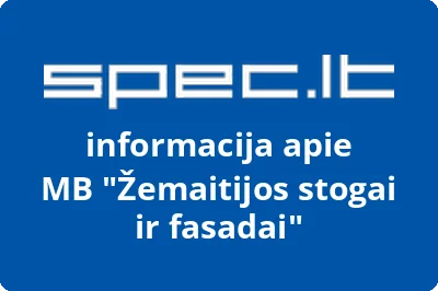 Žemaitijos stogai ir fasadai, MB | spec.lt