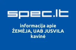 ŽEMĖJA, UAB JUSVILA kavinė iliustracija