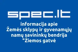 Žemės sklypų ir gyvenamųjų namų savininkų bendrija "Žiemos gatvė | spec.lt