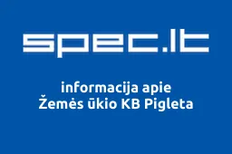 Žemės ūkio KB Pigleta | spec.lt
