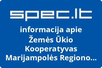 Žemės Ūkio Kooperatyvas Marijampolės Regiono Cukriniai Runkeliai