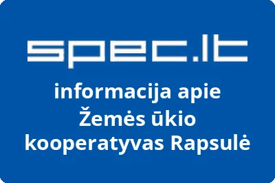 Žemės ūkio kooperatyvas Rapsulė