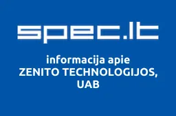 ZENITO TECHNOLOGIJOS, UAB | spec.lt
