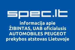 ŽIBINTAS, UAB oficialusis AUTOMOBILES PEUGEOT prekybos atstovas Lietuvoje iliustracija
