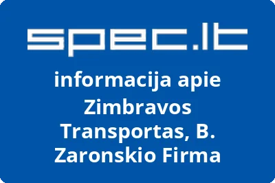 Zimbravos Transportas, B. Zaronskio Firma