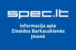 Zinaidos Barkauskienės Įmonė | spec.lt